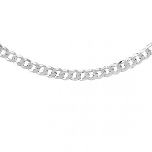 Lant barbati argint rodiat model cubanez plat 4,5 mm x 55 cm DiAmanti PancerkaP120-55cm-SL (Argint 925‰ 15,3 g.)